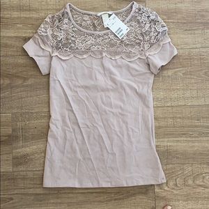 NWT lace t shirt